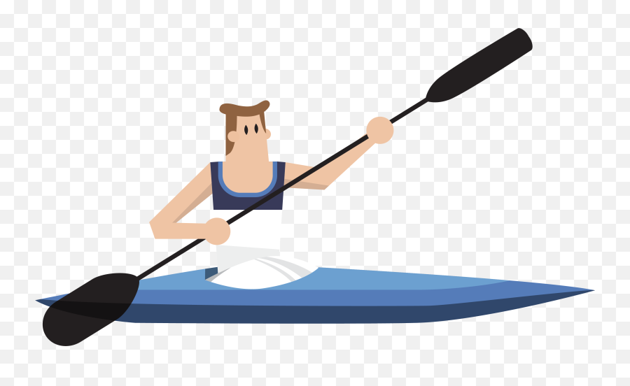 Best Free Kiss Cartoon Rowing Agent Movement Running - Cartoon Of Rowing A Boat Png,Row Boat Png