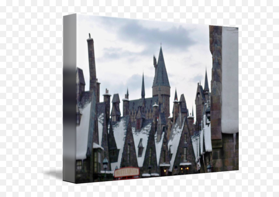 Hogsmeade Village And Hogwarts Castle By Kirby Fortin - Universal Orlando Png,Hogwarts Castle Png