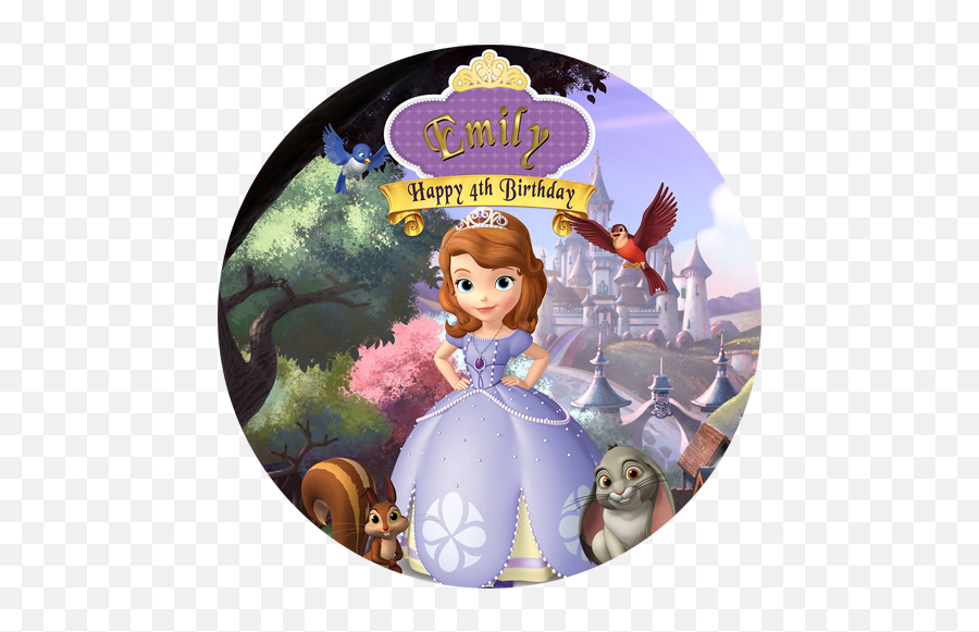 Sofia The First - Sofia The First Round Full Size Png Sofia The First Edible Print,Sofia The First Logo