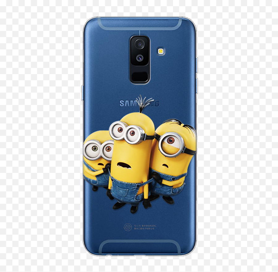 Cartoon Minions Tpu Case For Samsung Galaxy A6 Plus 2018 Phone Cases Silicon Transparent Back Cover Png