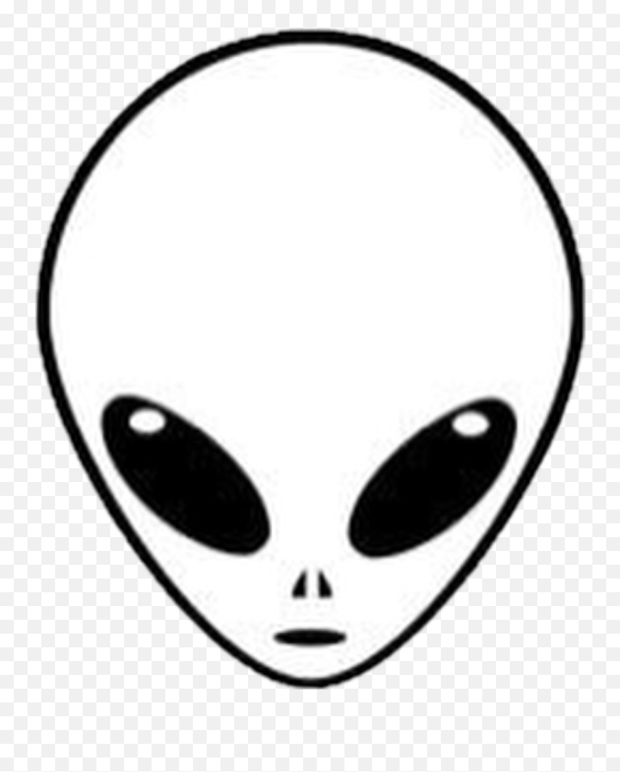 Alien Sticker - Easy To Draw Alien Head Clipart Full Size Alien Head Drawing Easy Png,Xenomorph Transparent