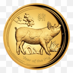 Perth Mint Issues Range Of U0027year The Pigu0027 Coins - All Animal Figure Png,Porky Pig Png