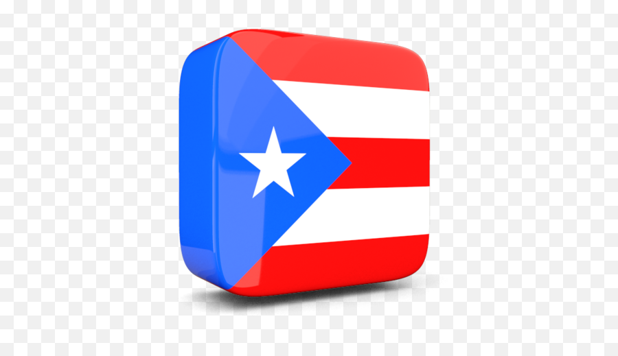 Glossy Square Icon 3d Illustration Of Flag Puerto Rico - Puerto Rico Flag 3d Png,Puerto Rico Png