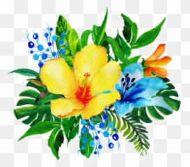 Free Png Watercolor Floral Bunch - Konfest Welcome Png Nature,Green Flower Png