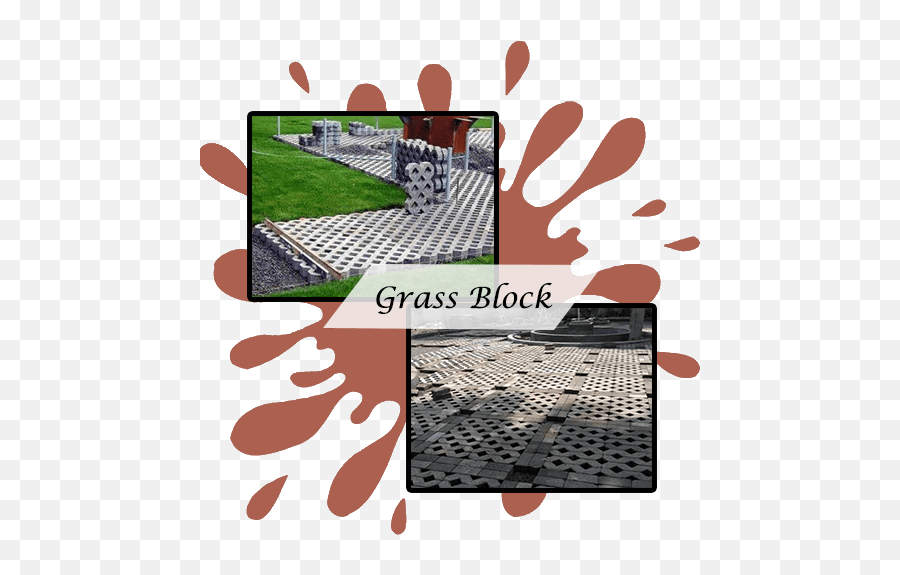 Grass Block U2013 Dunia Paving Rabcon - Mud Splatter Silhouette Png,Grass Block Png