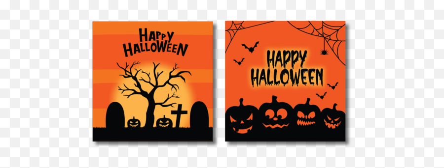 Halloween Banner Party Pumpkin Vectors - Happy Halloween Banner Spooky Png,Thanksgiving Pumpkin Png