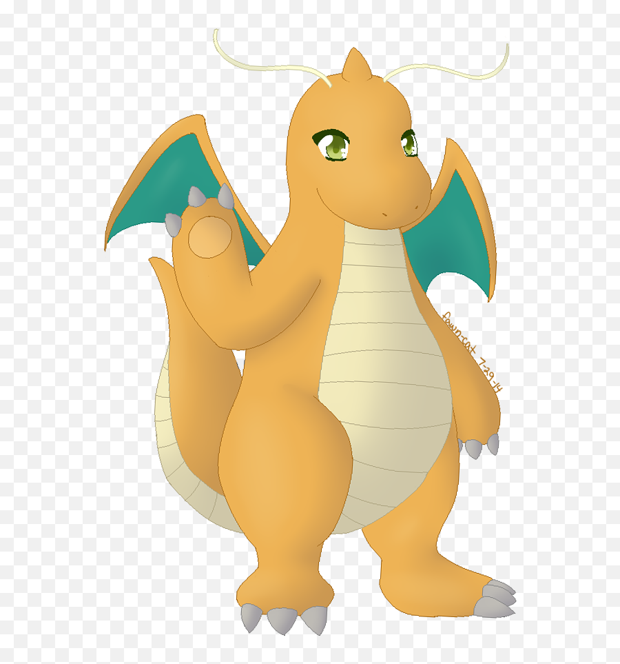 Dragonite By Fawn - Cat On Newgrounds Dragon Png,Dragonite Transparent
