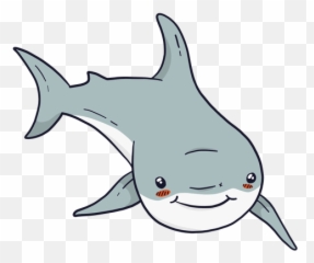 Cute Shark Fin Tail Flat - Cute Shark Transparent Background Png,Fin Png