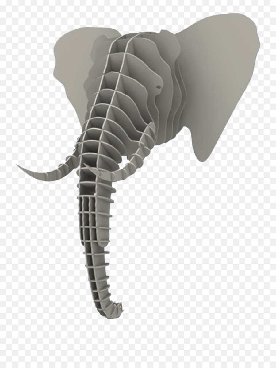 Faux Elephant Head - 3d Elephant Head Template Png,Elephant Head Png