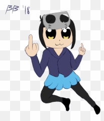 Pop Team Epic - Popuko Parodying Party Hard By Brawnyblaze Fictional Character Png,Pop Team Epic Transparent