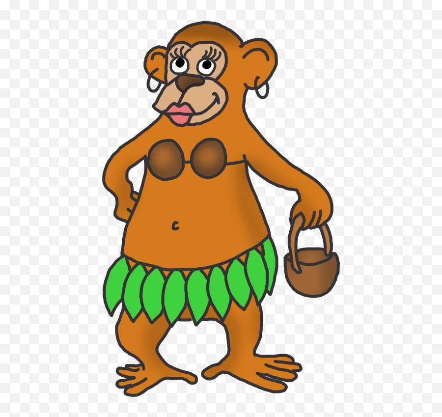 Lucu Png U0026 Free Lucupng Transparent Images 153452 - Pngio Girl Female Monkey Cartoon,Gambar Icon Lucu