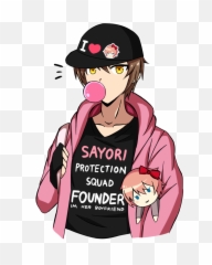 Founder Of The Monika Protection Squad Literature Club - Doki Doki Literature Club Fanart Png,Doki Doki Literature Club Logo Png