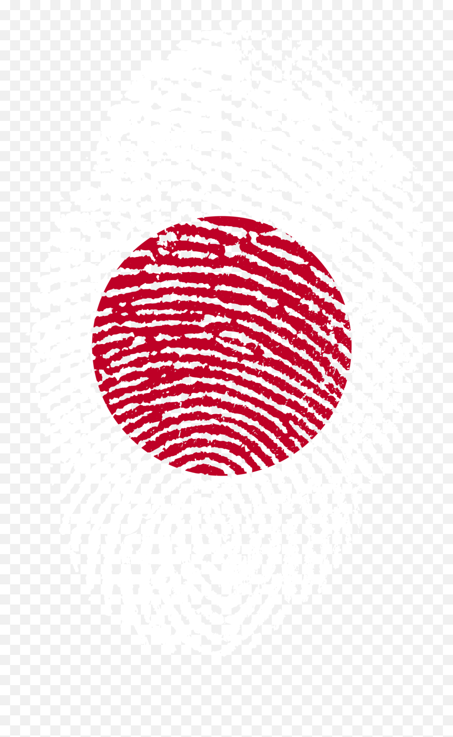 Fingerprint In Form Of Japan Flag Free Image - Russian Flag Fingerprint Png,Japan Flag Png