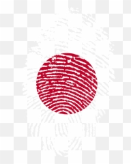 Fingerprint Form Of Japan Flag Free Image - Russian Flag Png