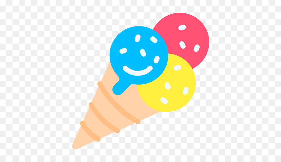 Ice Cream Free Icon Of Spring Flat - Dot Png,Ice Cream Cone Icon