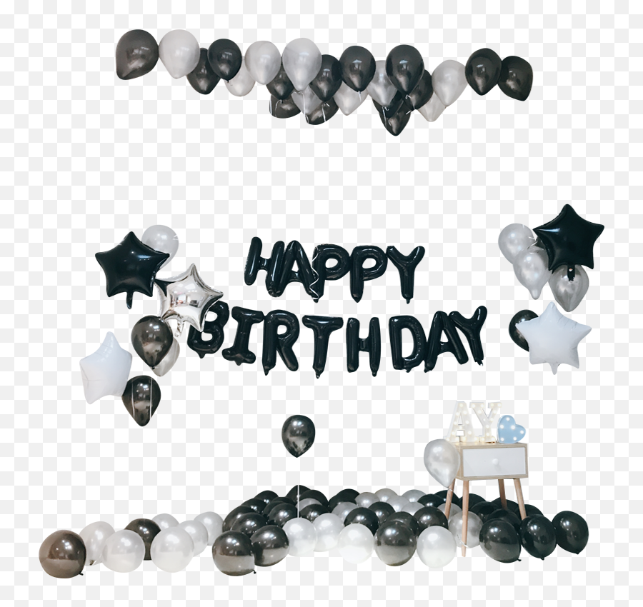 Lightbox Moreview - Black Themed Birthday Party Full Size Png,Birthday Party Png