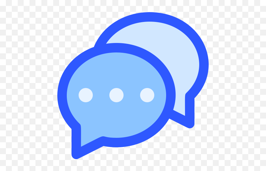 Chat Bubbles Messages Free Icon Of - Dot Png,Messages Icon Heart