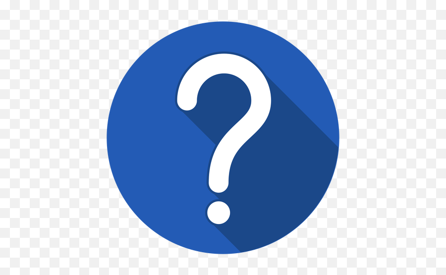 Blue Circle Question Mark Icon - Question Mark Icon Flat Png,Questionmark Icon