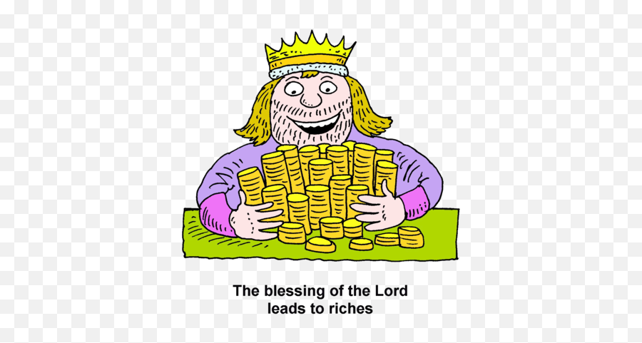 Image A King Embracing Pile Of Gold Coins Christartcom - King With Gold Clipart Png,Pile Of Gold Png