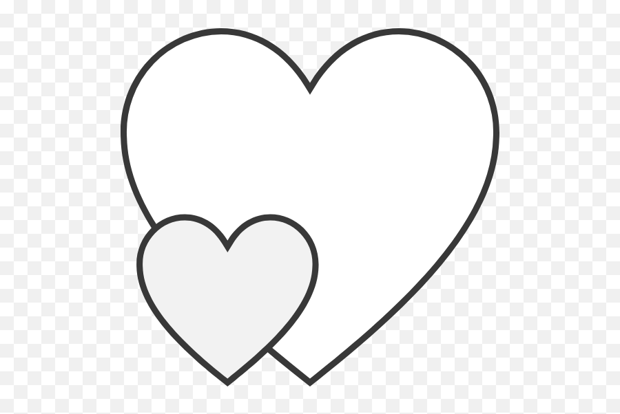 Contrasting Hearts Graphic - Girly Png,Line Icon Heart