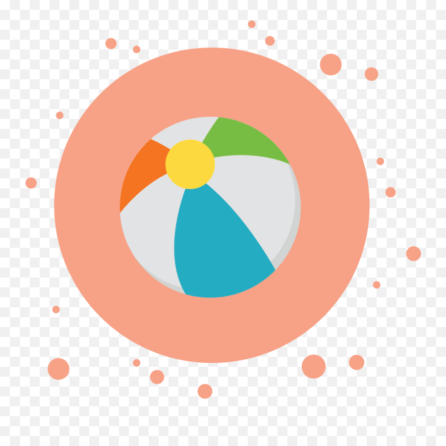 Summer Icon Beach Ball Circle Bubbles Graphic By Soe Image - Icon Png,Refreshing Icon