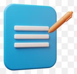 Paper And Pen Icon - Download in Line Style Horizontal png