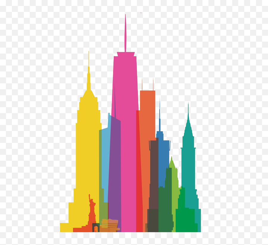 Clip Art Free Download New York City Skyline Clipart - New York Skyline Clipart Png,Buildings Png