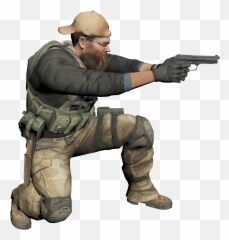 Man Soldier Gun Side View Dusty Clipart Png U2013 Clipartlycom - Man With Gun Png,Vest Png