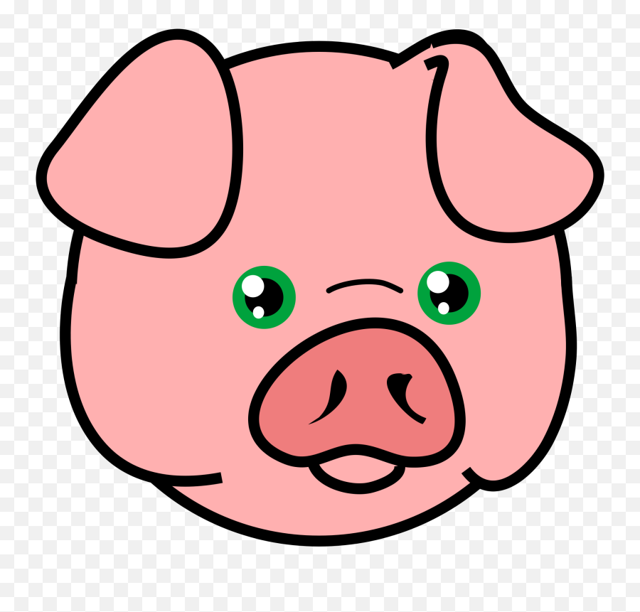 Face Clipart Pig Transparent Free For Download - Pig Face Clipart Png,Pig Png