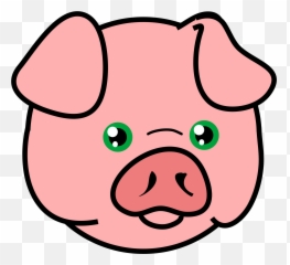 Face Clipart Pig Transparent Free For Download - Pig Clipart png