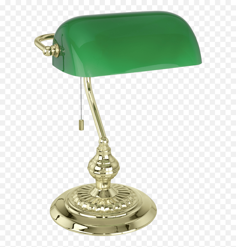 Desk Lamp Green Banking Furnishings - Transparent Background Desk Lamp Transparent Png,Desk Transparent Background