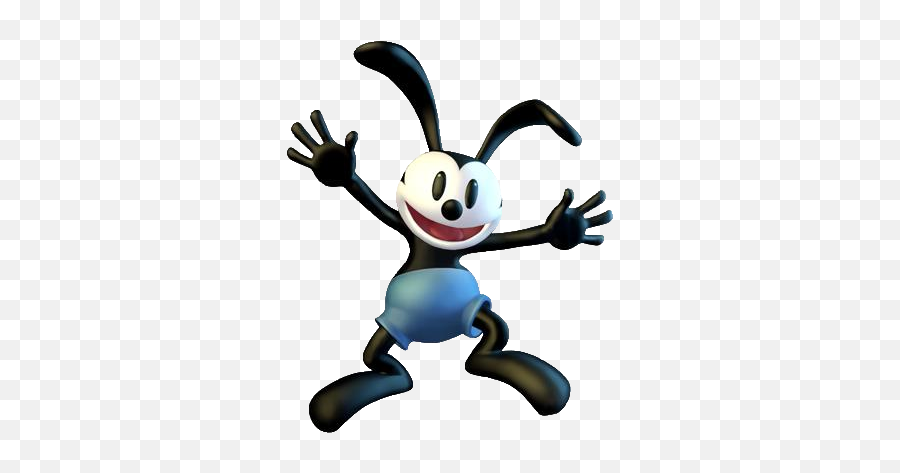 Lucky Rabbit Transparent Background - Oswald The Lucky Rabbit Epic Mickey Png,Rabbit Transparent Background