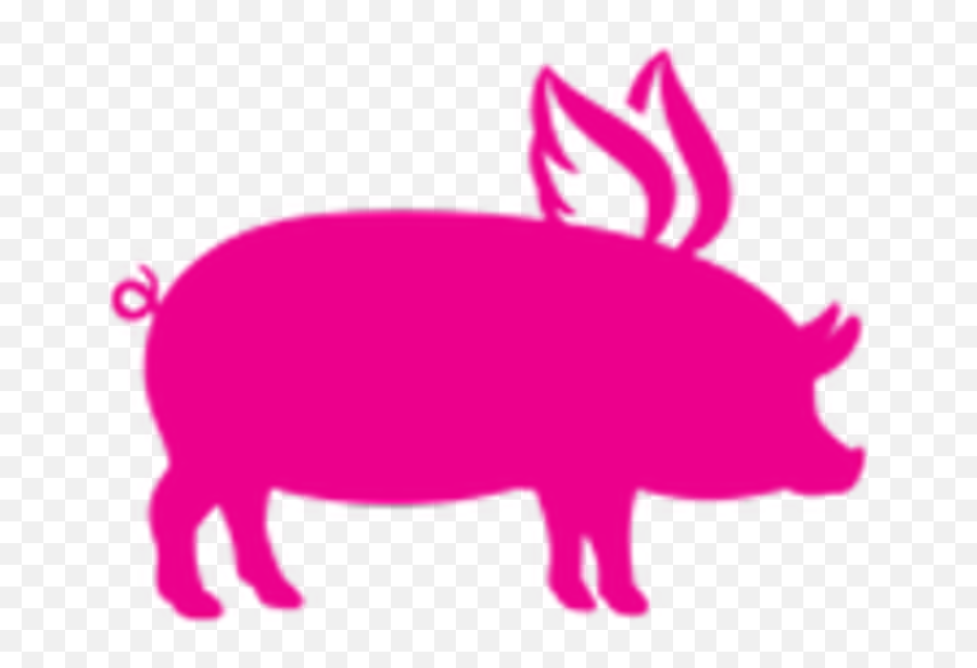 Flying Pig Bbq Delivery Louisiana Ave Shreveport - Pig Flying Pig Bbq Png,Pig Silhouette Png