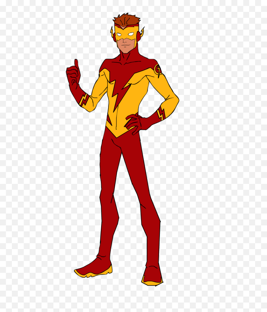 Download Hd Kid Flash Png Free - Wally West Flash Flash Young Justice Drawings,Muzzle Flash Png