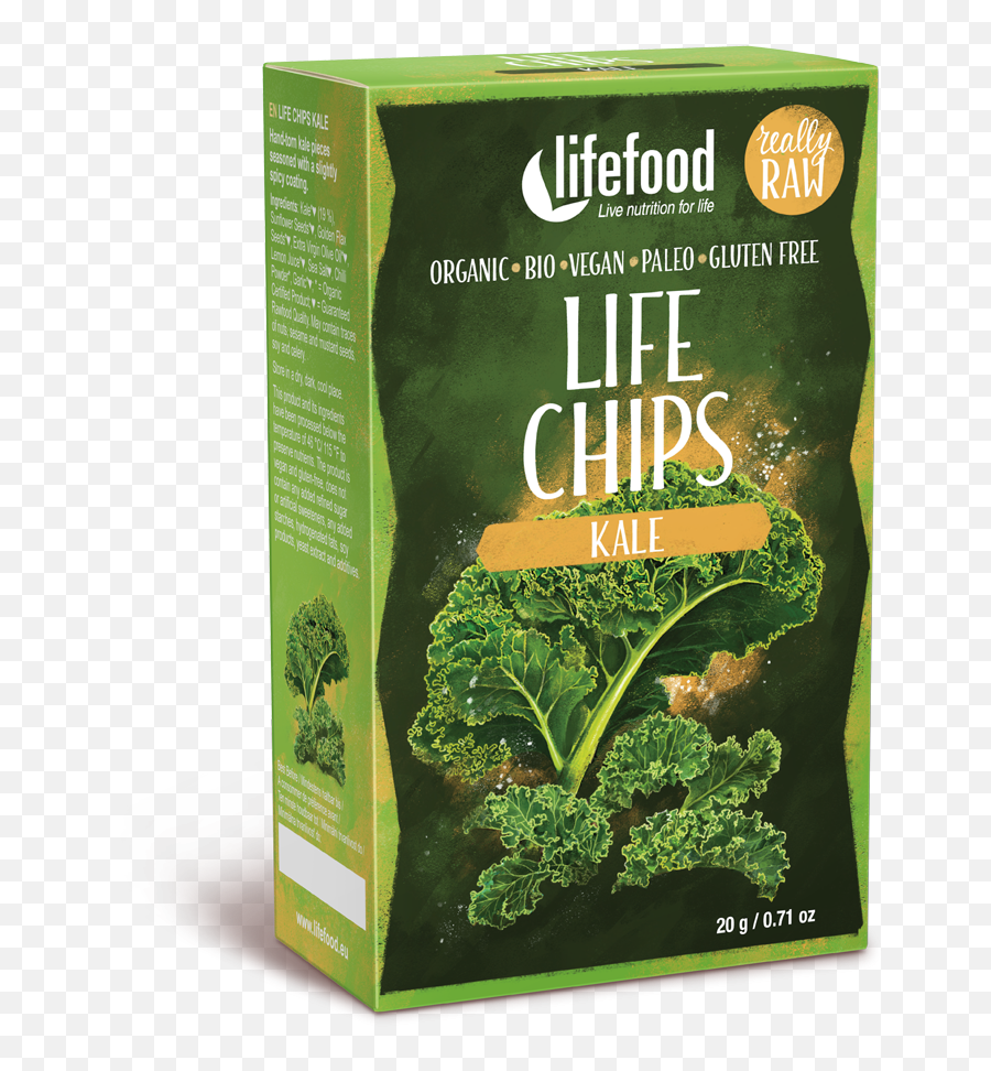 Vegetable Kale Life Chips U2013 Raw Vegan Organic Lifefood - Lifefood Chips Grünkohl Roh Bio 20 Gramm Andere Reform Lebensmittel Andere Reform Levensm Reform Lebensmittel Png,Kale Png