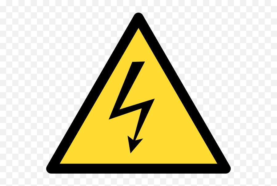 High Voltage Warning Sign Transparent - Risk Of Electric Shock Png,Danger Sign Png