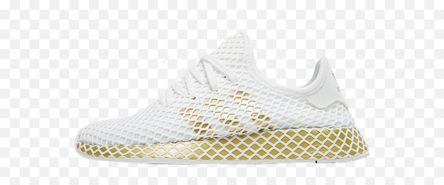 Adidas Deerupt White Gold Womenu0027s The Sole Womens - Adidas Deerupt White Gold Png,Adidas Gold Logo