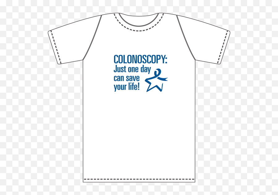 Download Hd Colonoscopy T - Shirt Back Colon Cancer Active Shirt Png,Tshirts Png