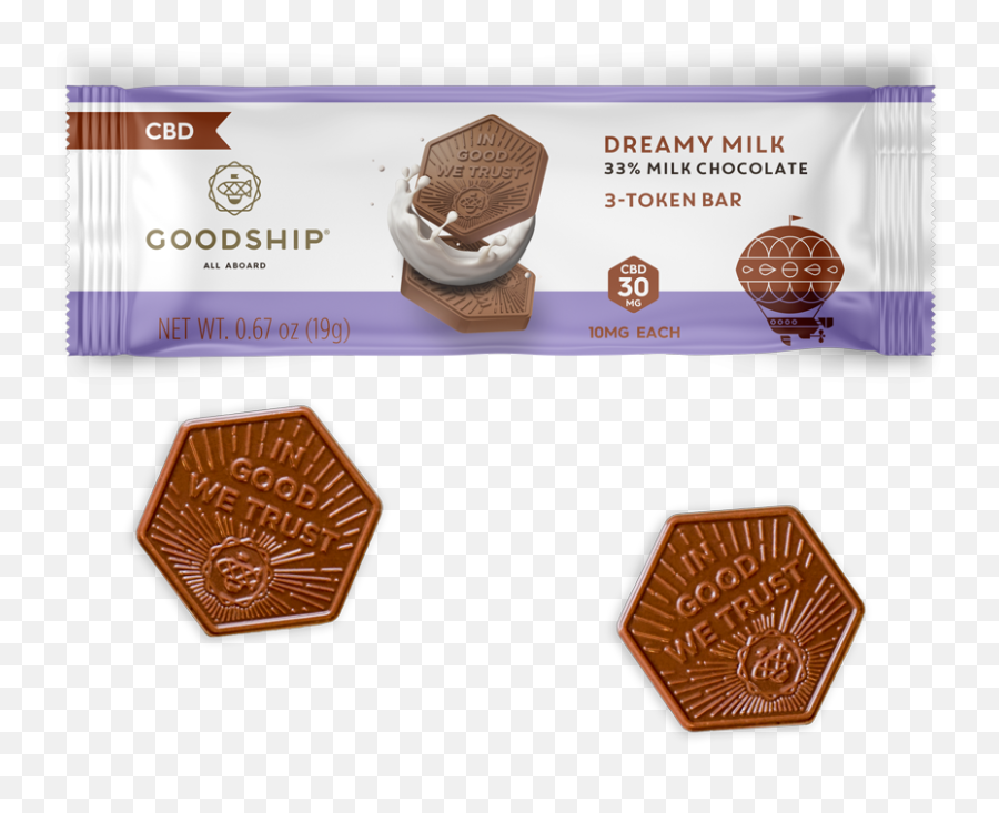Cbd Dreamy Milk Chocolate Tokens U2014 Goo 1918142 - Png Images Malted Milk,Goo Png