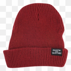 Download Hd Thrasher Skategoatskate U0026 Destroy Beanie Maroon - Beanie Png,Beanie Png