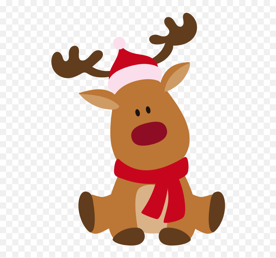 Deer Rudolph Santa Download Hd Png - My First Christmas Reindeer,Santa And Reindeer Png
