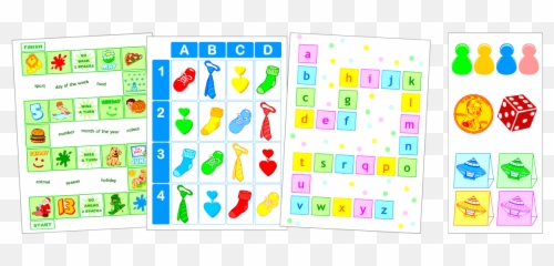 Download Hd Board Games Transparent Png Image - Nicepngcom Free Printables Learning English,Board Games Png