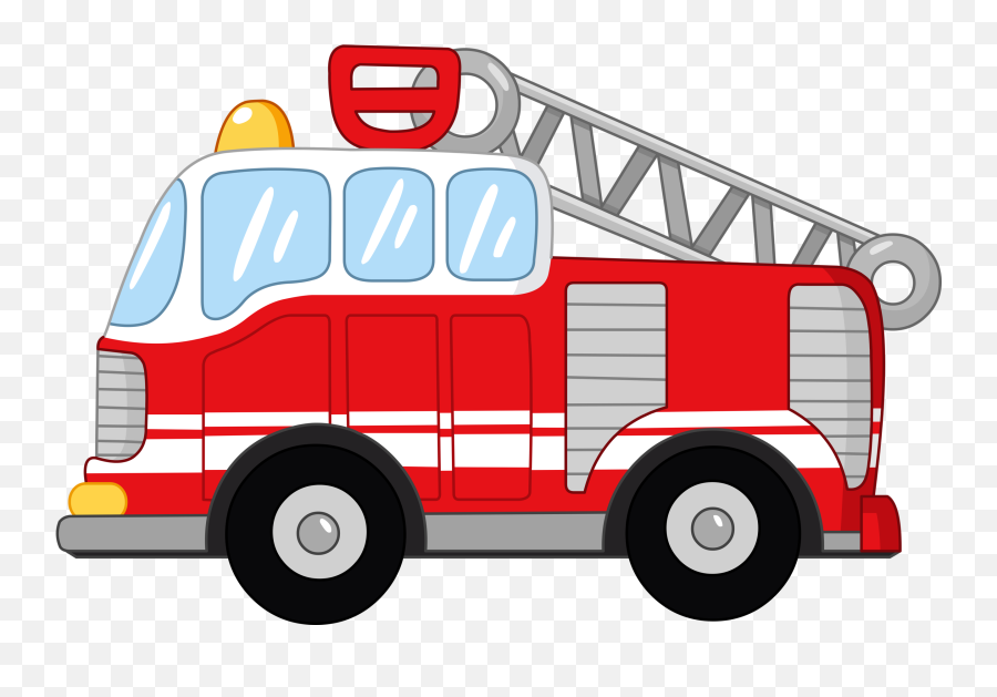 Cartoon Fire Engine Clip Art - Fire Truck Vector Carro De Bombero Animado Png,Fire Truck Png