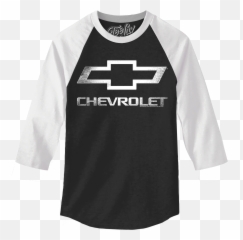 4 Sleeve Raglan Jersey T - Chevrolet Logo Black png
