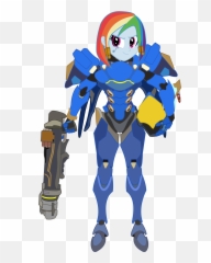 Blue Pharah Overwatch Transparent - And Undyne png