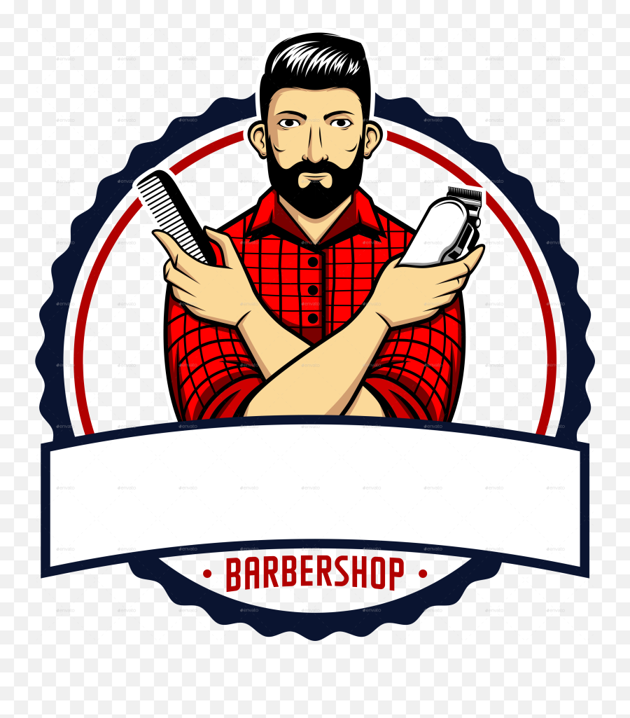 Barber Shop Vector Png - Vector Barber Logo Png,Barber Shop Logo Png
