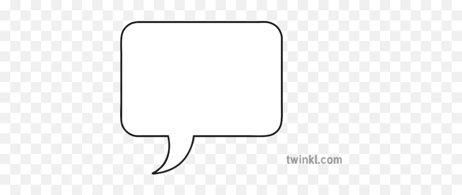 Speech Bubble Black And White Illustration - Twinkl Diagram Png,Speech Bubble Transparent