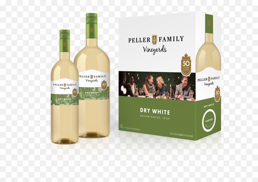 Dry White Peller Family Vineyards - Peller Family Wine Png,White Wine Png