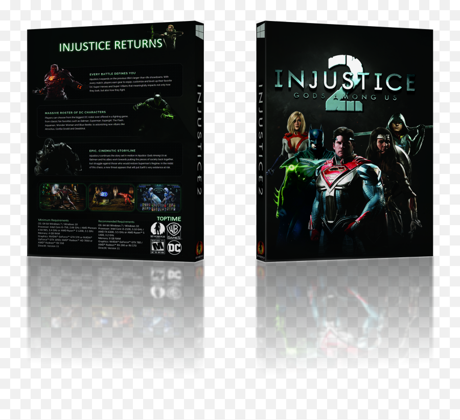 Injustice 2 Pc Box Art Cover By Toptime - Playstation 2 Png,Injustice 2 Png