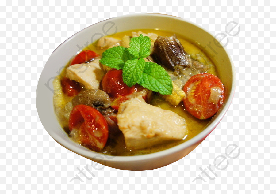 Thai Green Clipart Mint Png Curry